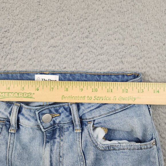 Womens Frida Wide Leg Baggy Jean Size 28 Rave Skater Grunge 90s Y2K Indigo Pants - Picture 3 of 9